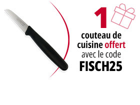 1 couteau de cuisine offert avec le code FISCH25