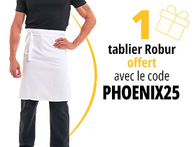 1 tablier Phoenix blanc offert pour l'achat d'un ensemble Robur