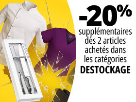 -20% des 2 articles achetés dans la sélection Destockage !