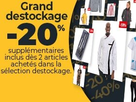 -20% des 2 articles achetés dans la sélection Destockage !