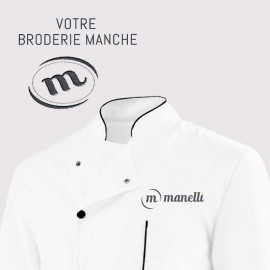 Broderie manche