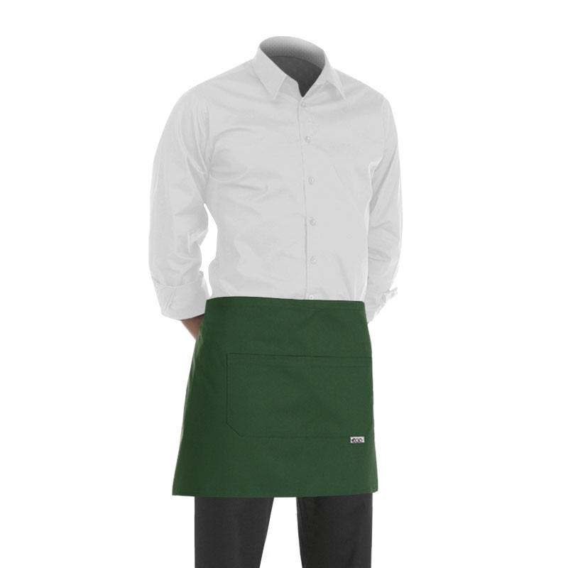 tablier de cuisine vert ou tablier de service vert de 40cm