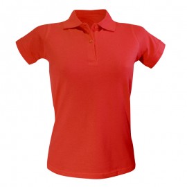 Polo de Travail Coton Femme Rouge - TOPTEX