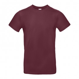 Tee-Shirt de Travail Coton Homme Bordeaux - TOPTEX