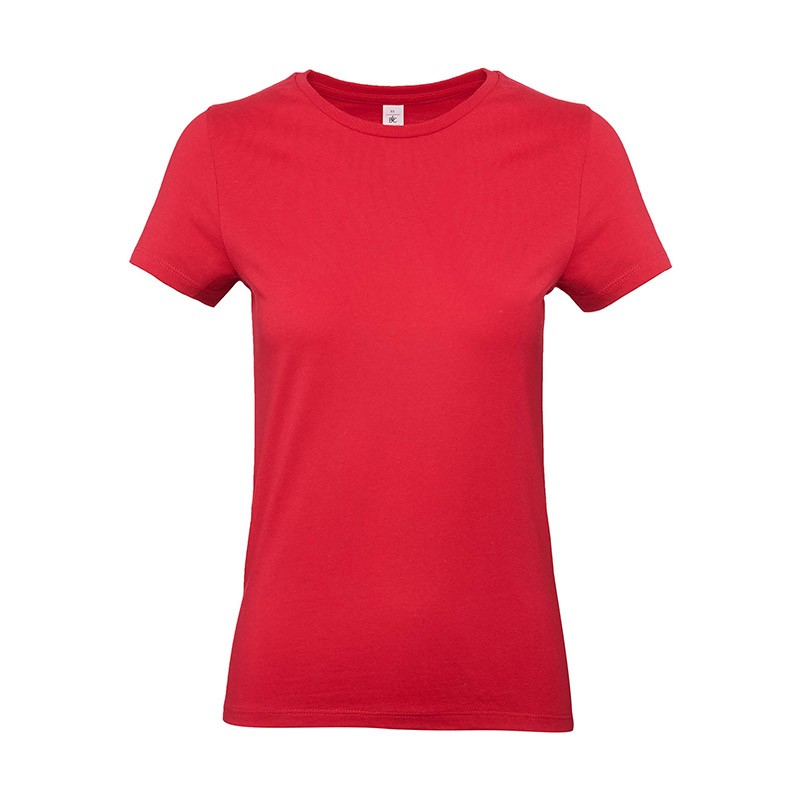 Tee-shirt de Travail Coton Femme Rouge - TOPTEX 100% coton