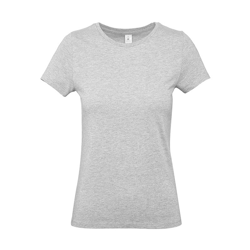 Tee-shirt de Travail Coton Femme Gris Chiné - TOPTEX 100% Coton