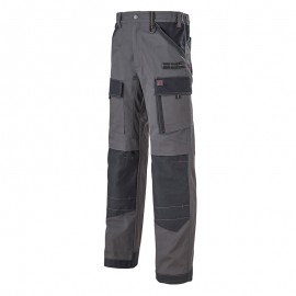 Pantalon de Travail Homme Multipoches Protection Genoux Charcoal - ADOLPHE LAFONT