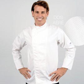 Veste de cuisine blanche dos aéré - ML destockage T4XL - MANELLI