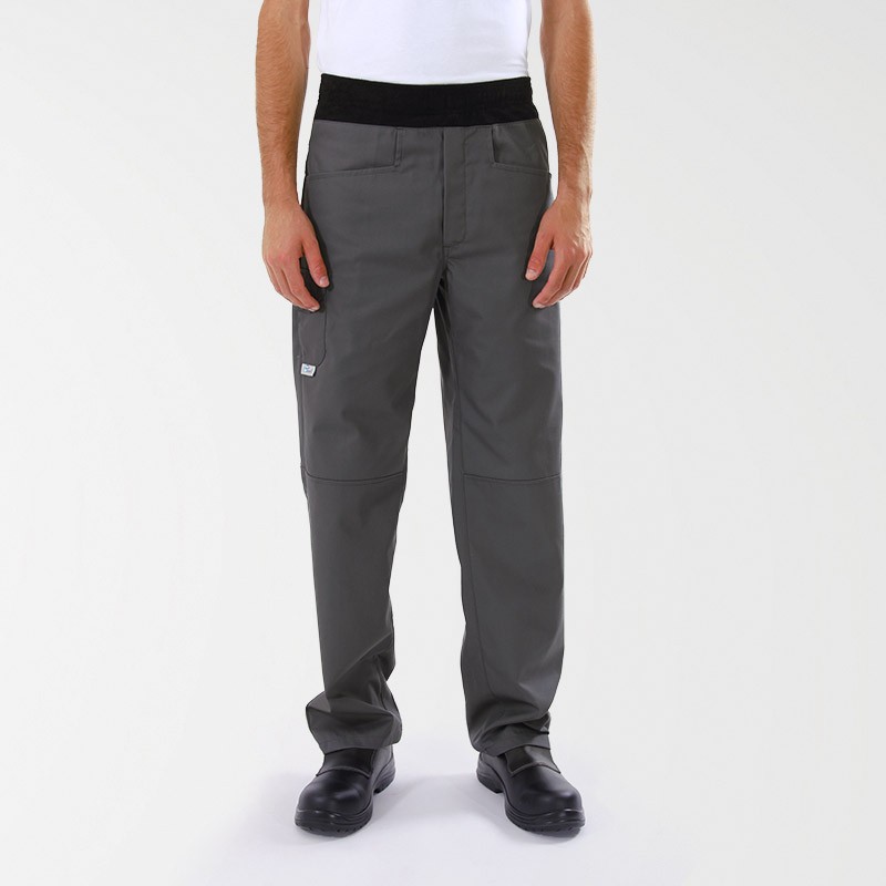 Pantalon de patissier Confort Gris Mixte