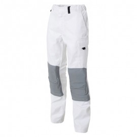 Pantalon de Travail Homme Hygrovet et Genouillères Coton Blanc - MOLINEL