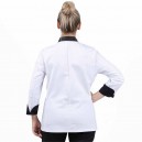 Dos de la veste de boulangère & patissière de la marque Manelli à manches longues