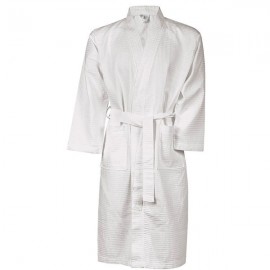 Peignoir Esthéticienne Blanc Nid d'Abeille - TOPTEX