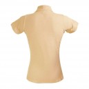 Polo femme couleur beige à manche courtes