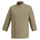 Veste de Cuisine taupe - Primo, couleur unie taupe, coupe droite prix accessible