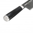 Manche ergonomique en coloris noir du couteau de cuisine nakiri 167mm Samura