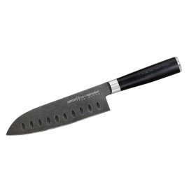 Couteau Santoku 18 cm MO-V STONEWASH - SAMURA
