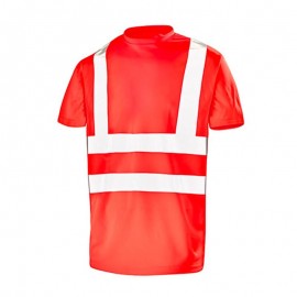 Tee-shirt de Sécurité Haute Visibilité Rouge - CEPOVETT