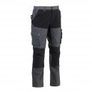 Pantalon de Travail Homme Hector Extensible 4 Sens Gris et Noir HEROCK