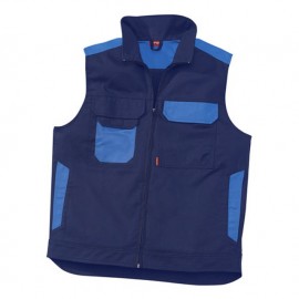 Gilet de Travail Homme Marine et Azur 9COL00CP - ADOLPHE LAFONT