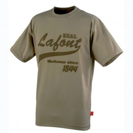 Tee-Shirt de Travail Print Beige- ADOLPHE LAFONT