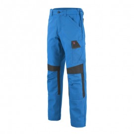 Pantalon de Travail Homme Muffler Azur et Charcoal - ADOLPHE LAFONT