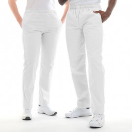 Pantalon Médical Unisexe Grande Taille Blanc - MANELLI