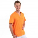 Tunique Medicale Col V Orange - EGOCHEF