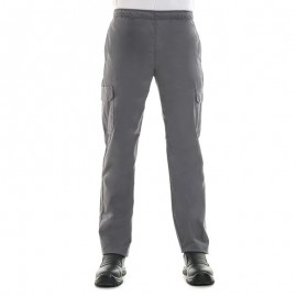 Pantalon de cuisine gris poches latérales - MANELLI