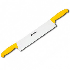 Couteau à fromage 2 poignées jaune 33 cm - FISCHER