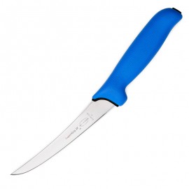 Couteau désosseur Expertgrip lame courbée rigide 15 cm bleu - DICK