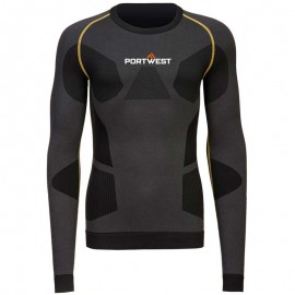 Maillot Thermique Dynamic Anthracite - PORTWEST