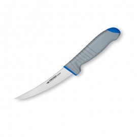 Couteau à désosser 13 cm lame rigide manche gris bleu - FISCHER