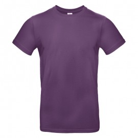 Tee Shirt de Travail Bio Col Rond Homme Violet - B&C Collection