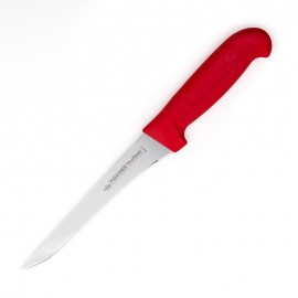 Couteau à désosser lame droite 17 cm rouge PROFINOX - FISCHER