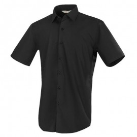 Chemise de Service Manches Courtes Asti Noir - ROBUR