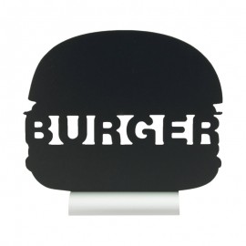 Ardoise de table forme burger avec socle - MATFER