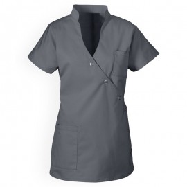 Blouse médicale manches courtes grise - CLINIC DRESS