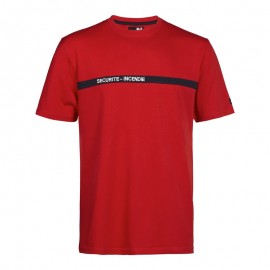 T-shirt sécurité incendie homme rouge - NORTH WAYS