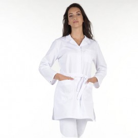 Tunique blanche médico-esthétique à nouer - Amandine - Hasson by Molinel