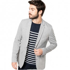 Veste de Service Homme Maille Gris - KARIBAN