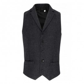 Gilet de serveur chevrons homme gris - PREMIER