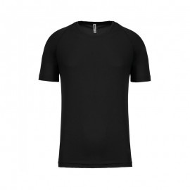 Tee-Shirt Respirant Anti-Transpiration Homme Manches Courtes Noir - PROACT