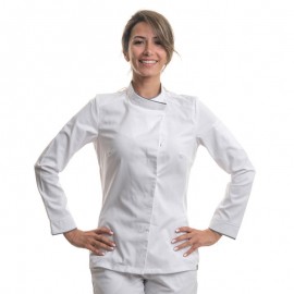 Veste de cuisine femme manches longues CAVANE 37.5® blanc - ROBUR