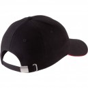 Casquette Homme Orlando Noir Liseré Rouge