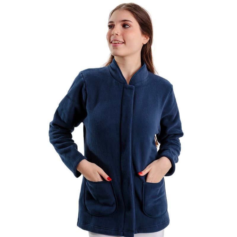 veste polaire médical bleu marine