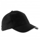 Casquette Homme Orlando Noir Liseré Blanc