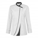 Veste de Cuisine Femme Saffron Manches Longues Blanc - LAFONT