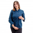 Veste de Cuisine Femme Californie Manches Longues Marine - MANELLI