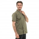 Veste de cuisine pour homme à petit prix modèle Texas coloris kaki
