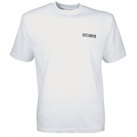 Tee-shirt Sécurité 100% Coton Blanc - CITYGUARD